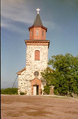 Front view of church near Iniö